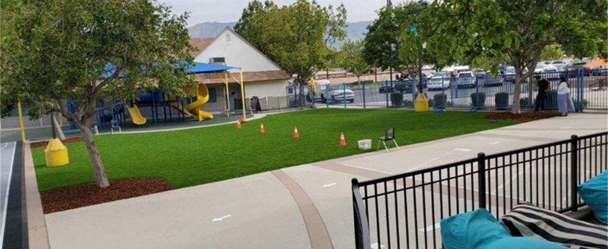 Commercial Artificial Grass Landscape, San Dimas Artificial Grass, Pavers